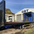 Sdc slideflex 12m Covered machinery trailer